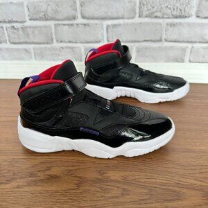 Rare Nike Air Jordan 6 Rings Toddler Boys 3Y Athletic Shoes Black Red DQ8432-001